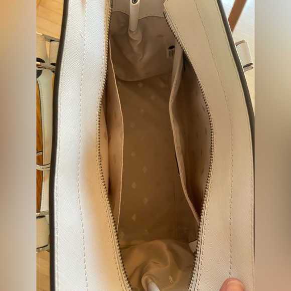 Kate Spade New York Elegant White Cameron Satchel – Ivory Saffiano Leather - Picture 5 of 10